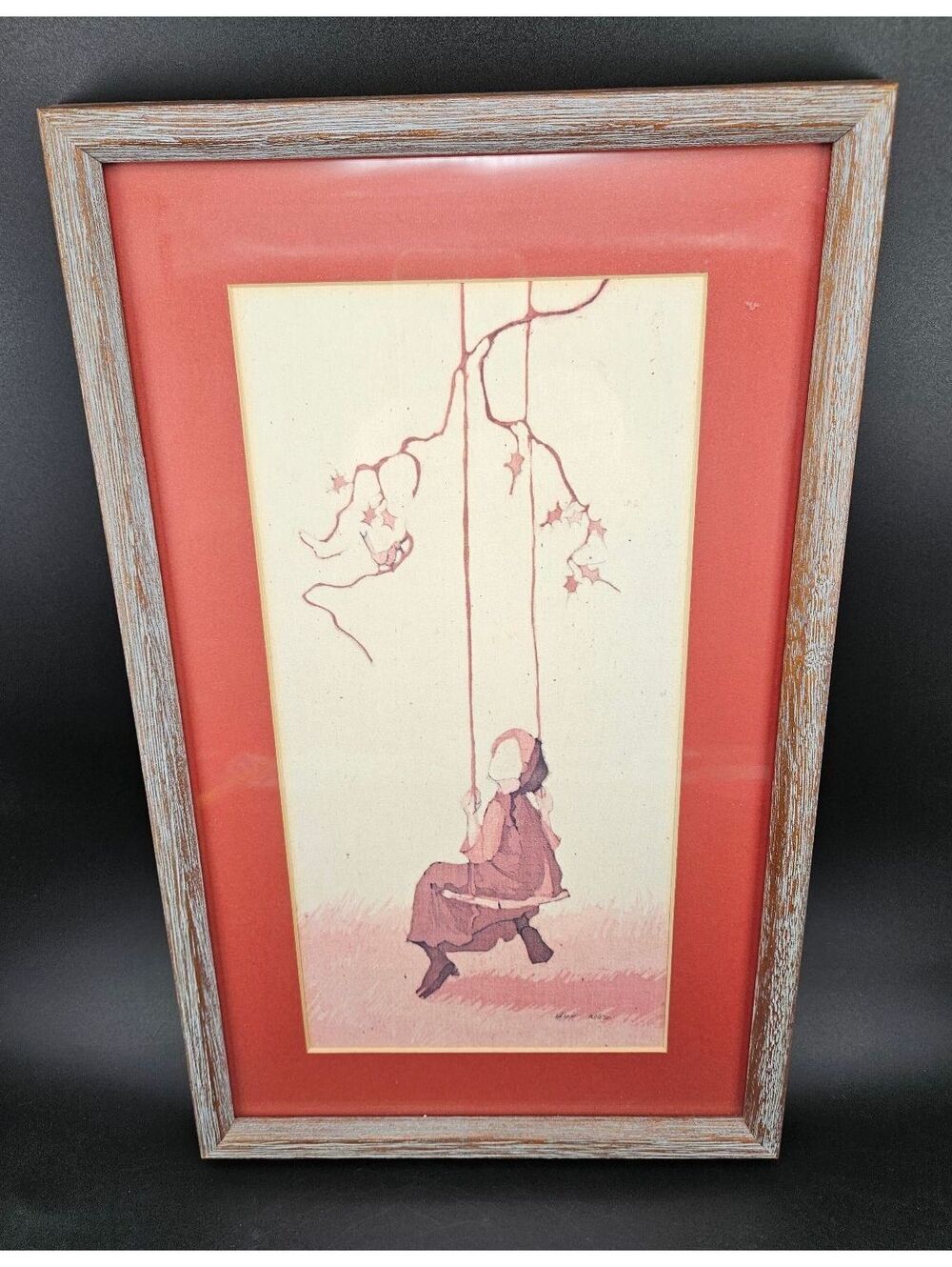 Signed Limited Edition Vera Kirk Batik Print – "Lizzie's Song" – Amish Folk Art